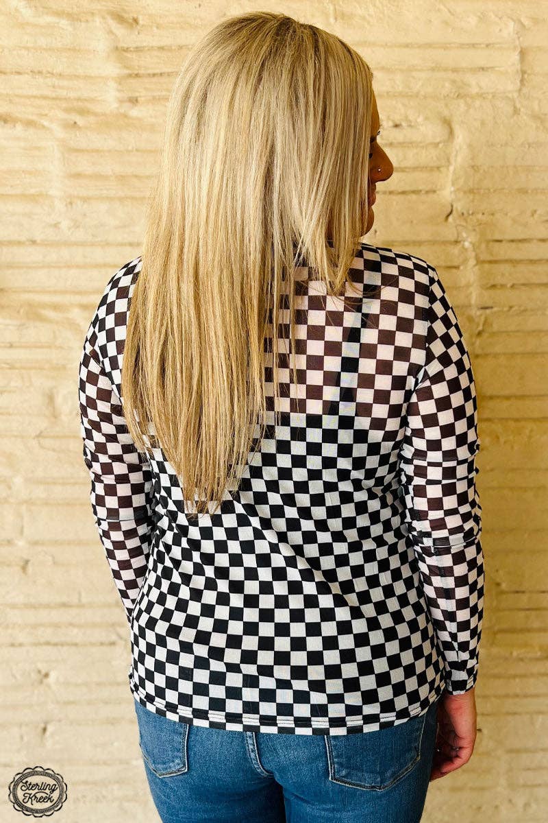 Round The Track Mesh Top: XL