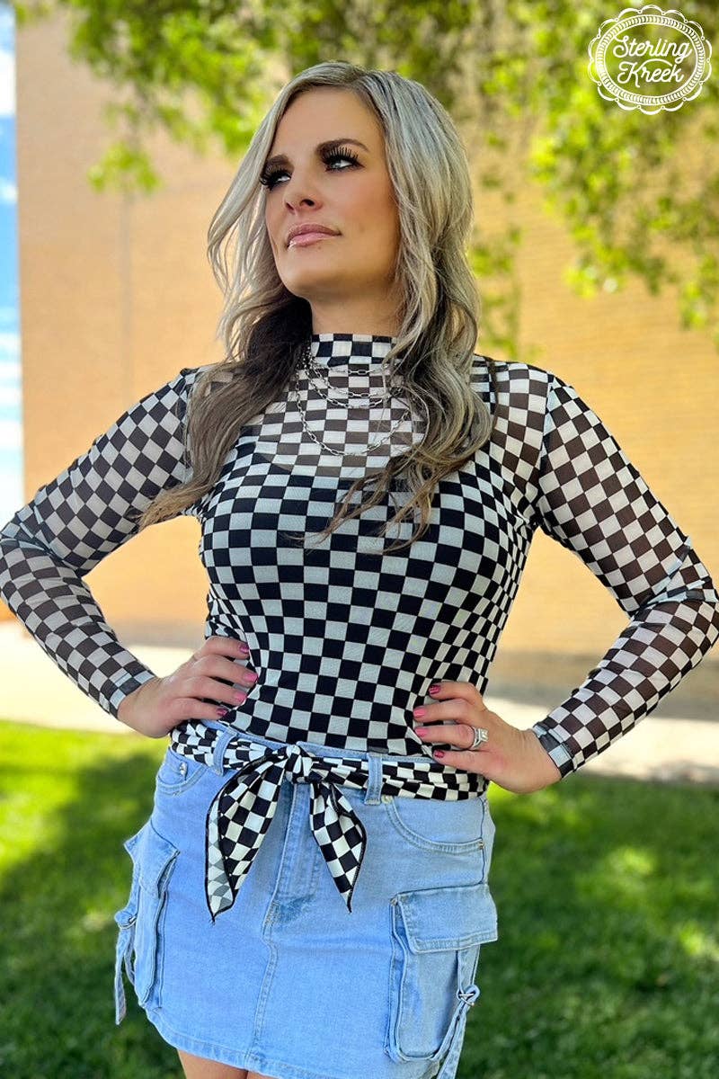 Round The Track Mesh Top: XL