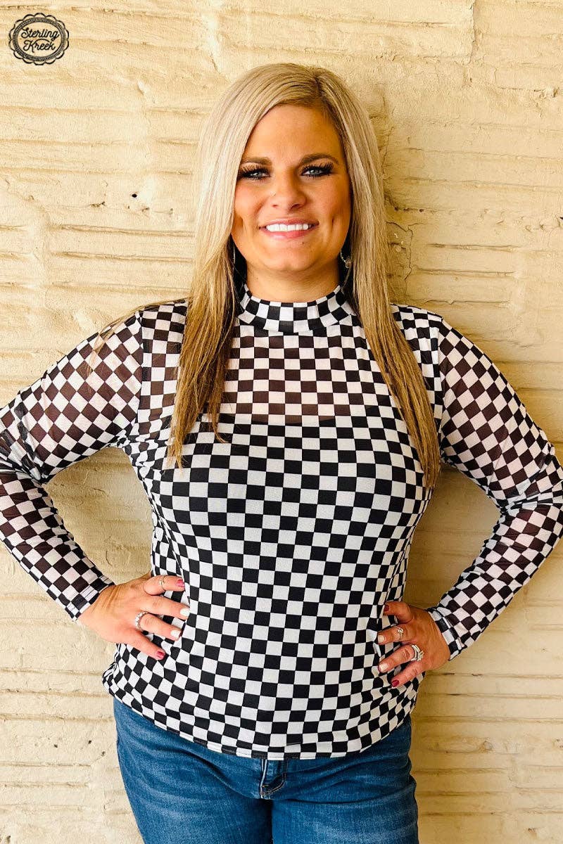Round The Track Mesh Top: XL