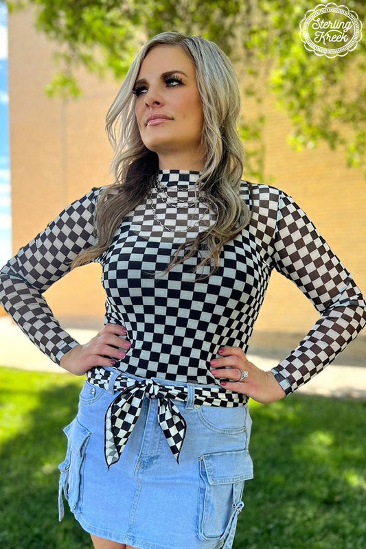 Round The Track Mesh Top: XL