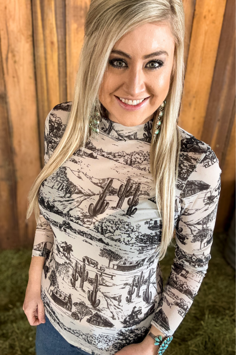 The Old Days Mesh Top: XL