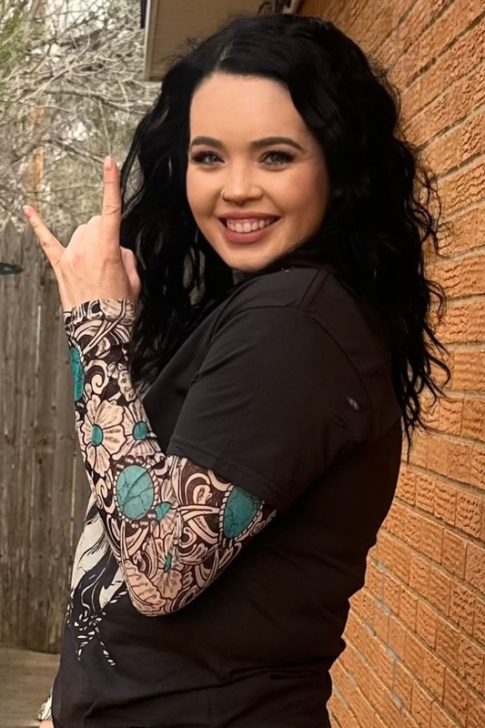 Tattoos On This Town Mesh Top: L